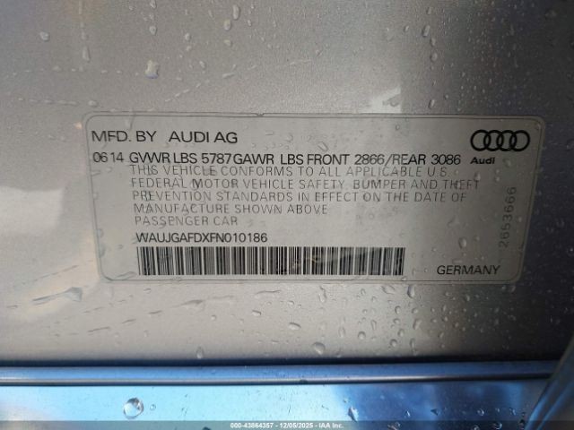 CONTROL PANEL OEM 11-18 A8 AUDI 1YR WRNTY