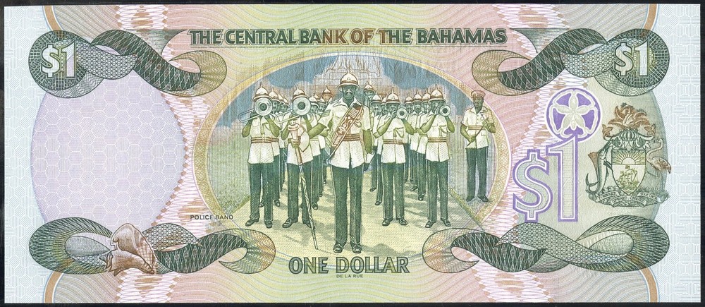 Bahamas Paper Money $1 Note CU Condition