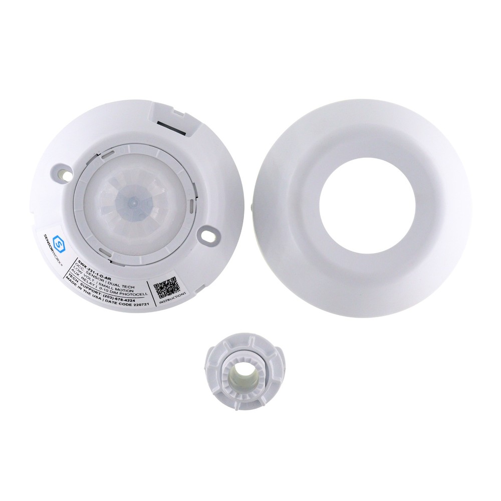 SENSORWORX SWX-231-1-D-AR LOW VOLTAGE CEILING OCCUPANCY SENSOR, DIMMING, RELAY