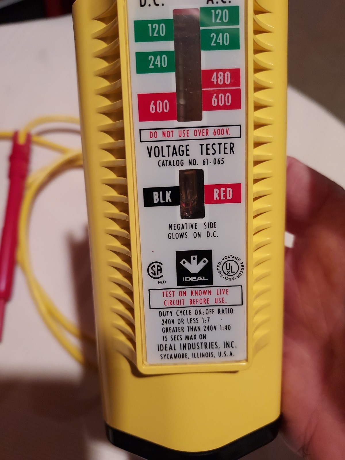 Voltage Tester By Ideal, USA, New, #61-065