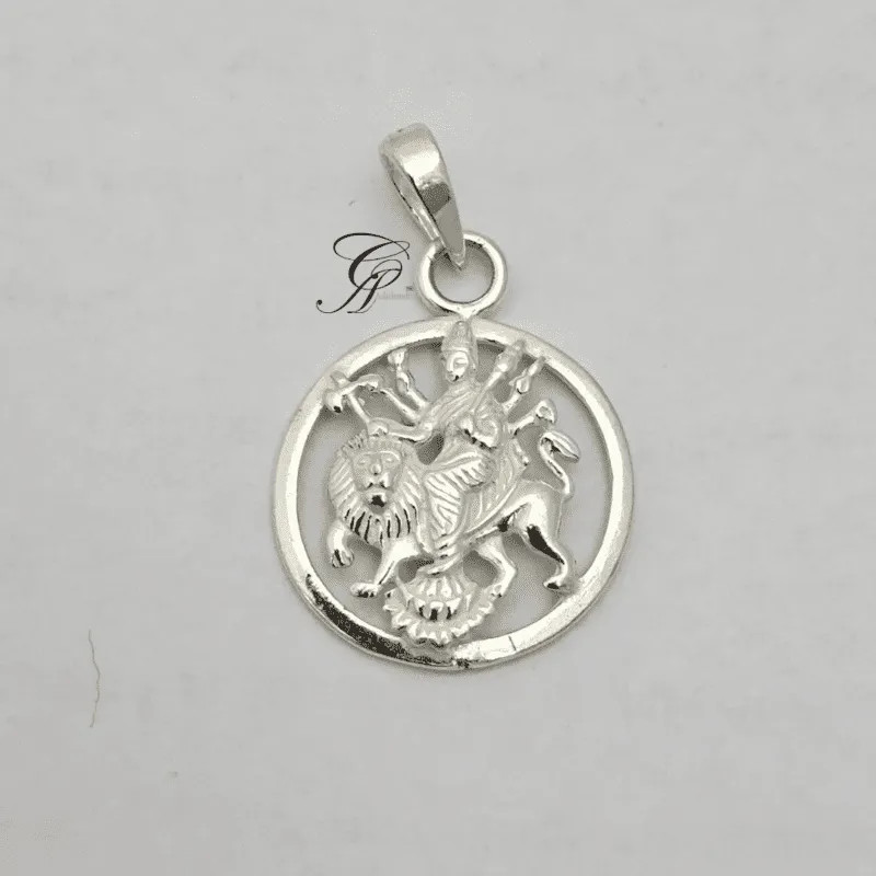 Shera Wali Ma Solid Silver Pendant in 925 Silver 2-3gm (Approx)