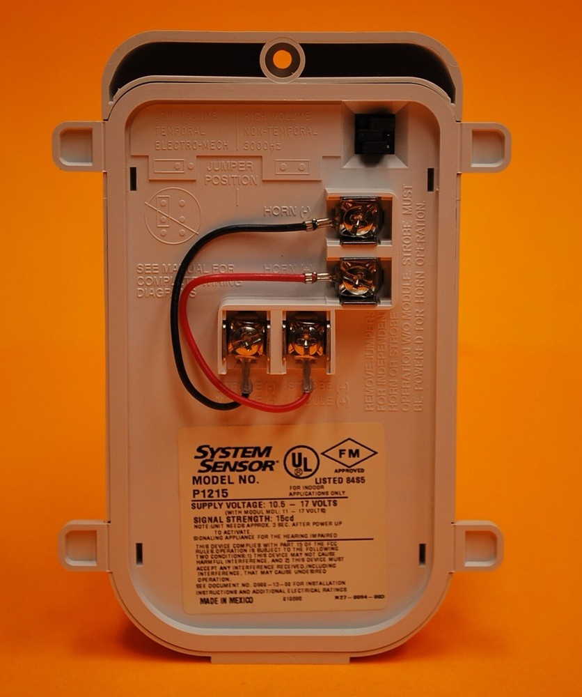 System Sensor P1215W White Strobe Horn