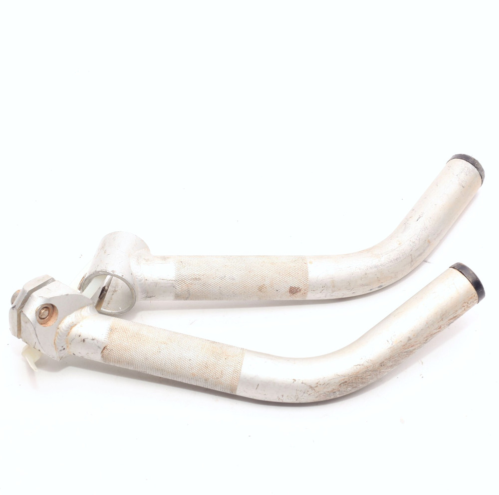 Control Tech Control Stix II Lite 8" MTB Bar Ends 1990s Silver Anodized Aluminum