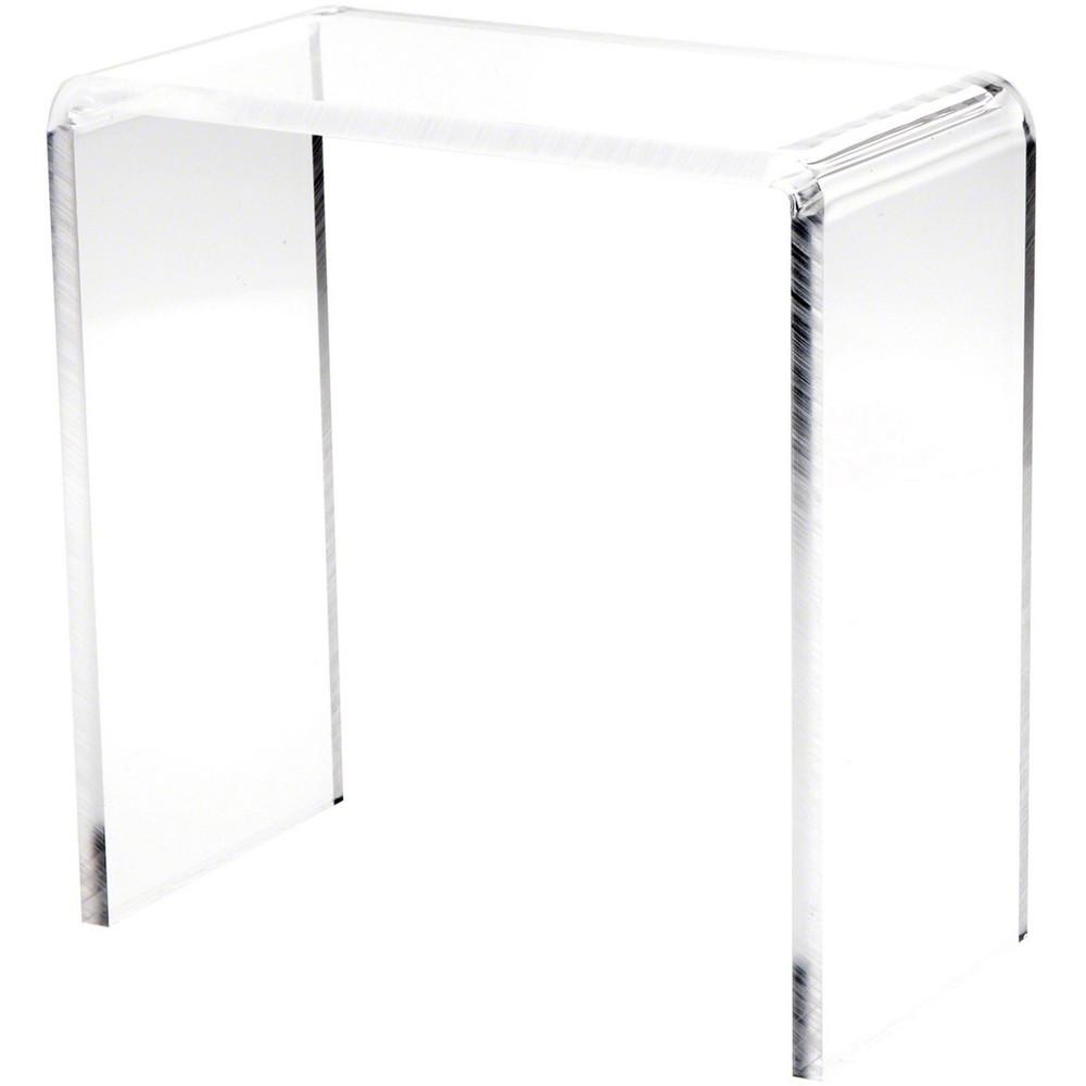 Plymor Clear Acrylic Vertical Rectangular Display Riser, 10" H x 10" W x 5" D