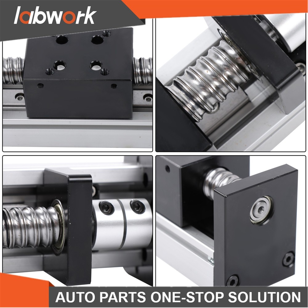 Labwork 50mm Mini Linear Guide Rail Stage Actuator Screw Motion Nema23 Stepper