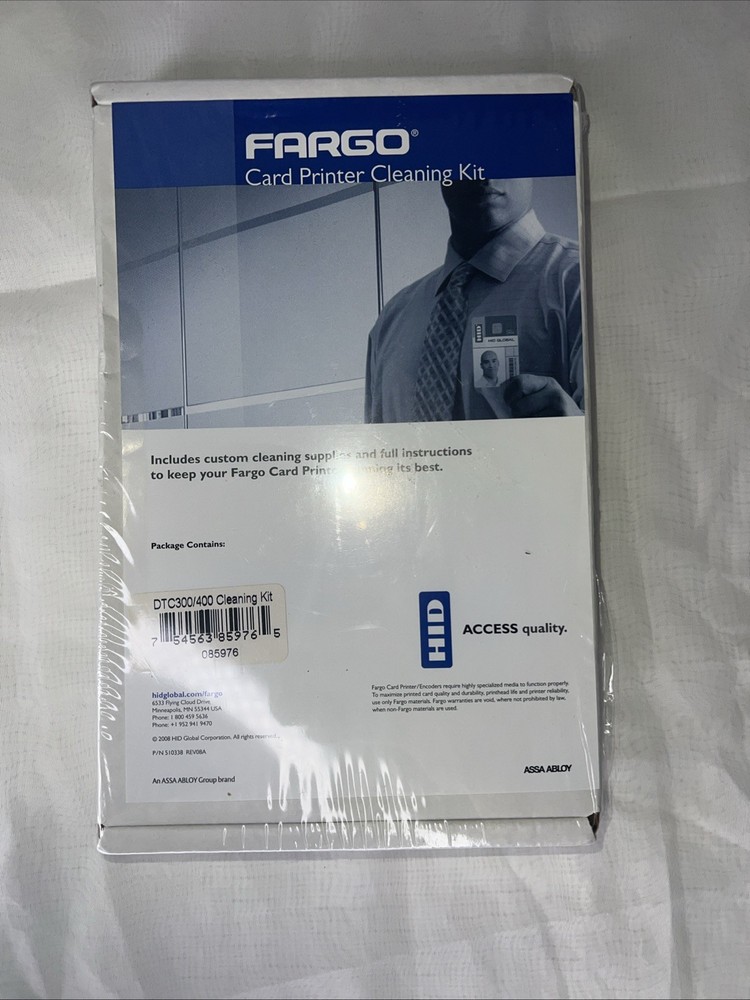 Fargo 85976 ID Printer Cleaning Kit for DTC400 C30 M30
