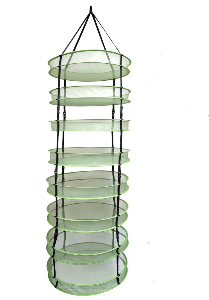 8-Layer Horticulture Heavy Duty Collapsible Mesh Drying Rack Net