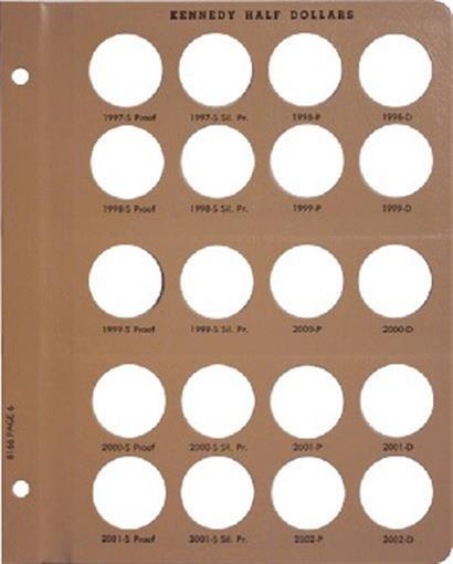 Dansco Album For US Kennedy Half Dollar Coin + Proofs 1964-2011 Model 8166 New