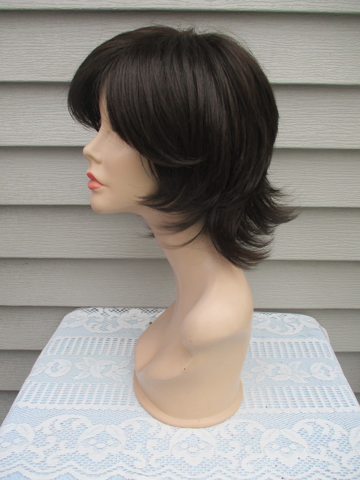 Noriko Wig STORM Color CAPPUCINO Dark Brown Layered Style