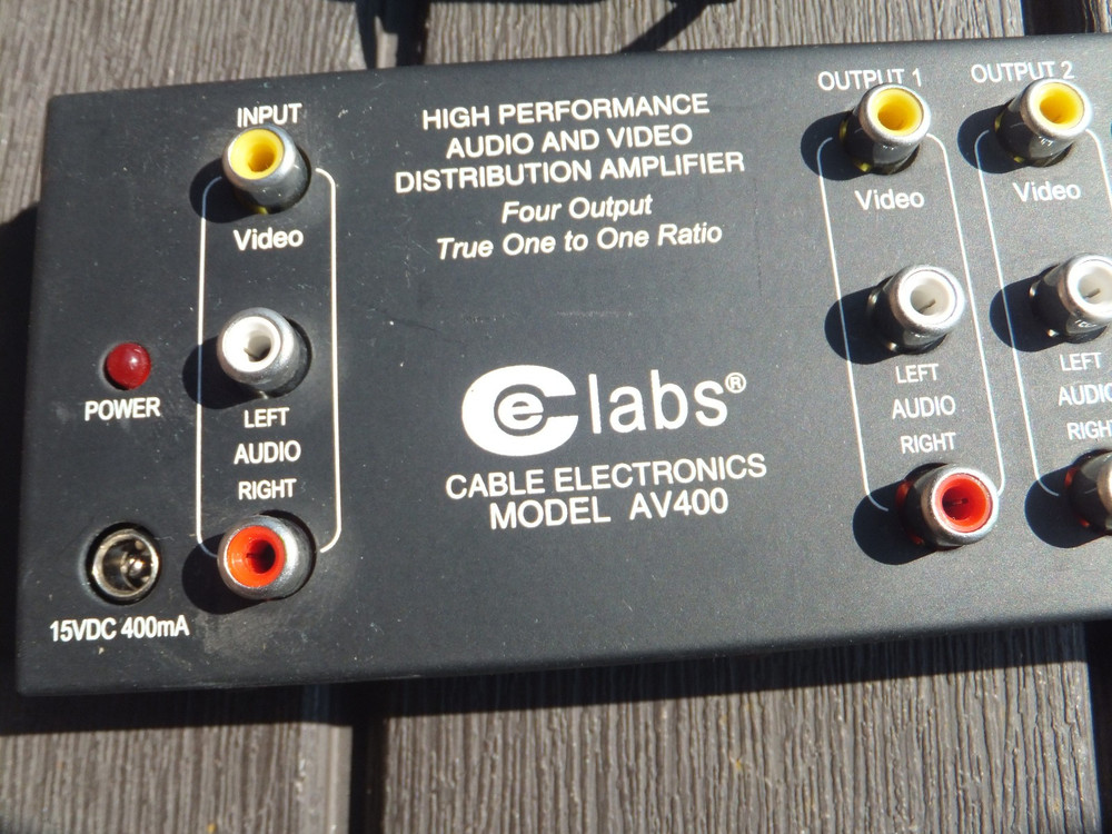 CE Labs AV400 High Performance Audio & Video Distribution Amplifier & Power Cube