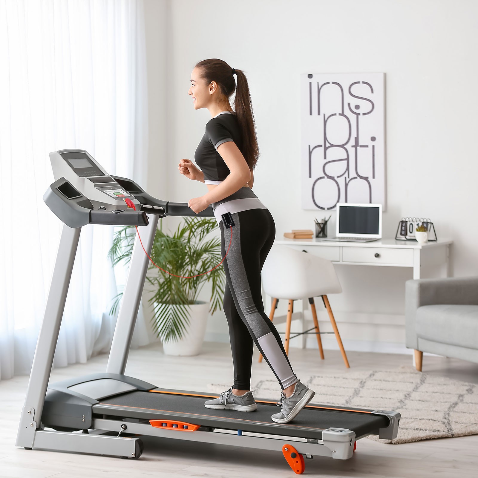 1.26" Universal Treadmill Magnet Safety Key with Black Clip Replacement Round