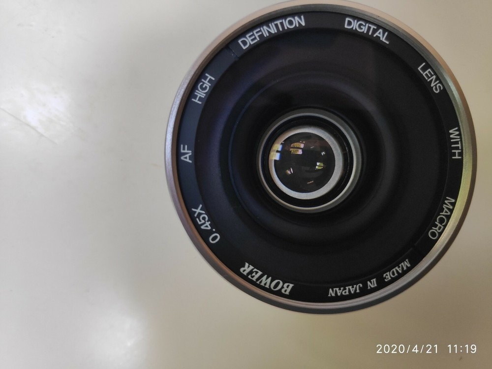 BOWER TITANIUM 0.45X MACRO FOCUS SUPER WIDE LENS never used