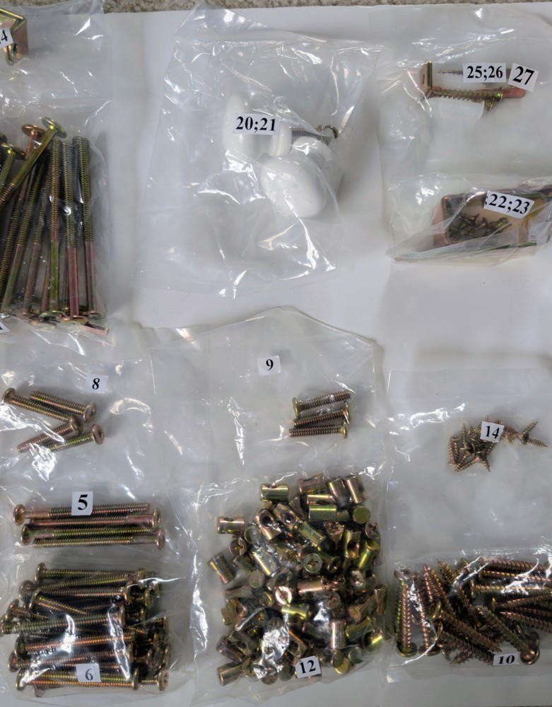 Hardware Kit For Crib, Bed Frame, Bunk Bed