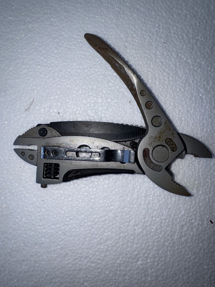 Scipio Tactical Stainless Multi Tool Adjustable Wrench Pliers Knife