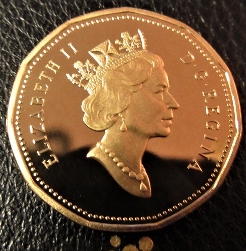 1990 Canada 1d Loonie - Proof - UNC Mint State - from Set