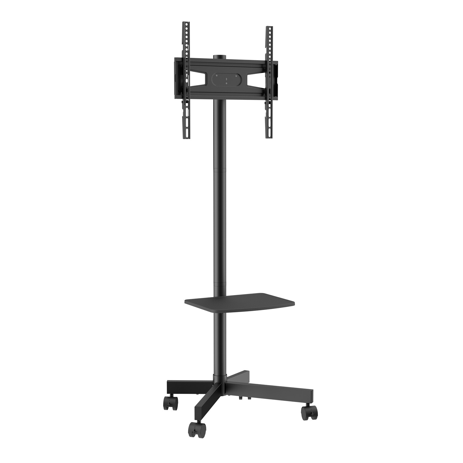 VEVOR Mobile TV Stand Mobile TV Cart for 23"-60" TVs with Wheels & A Tray