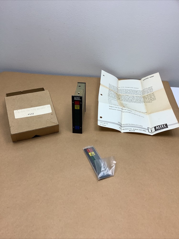 Altec 9713A Volume Level Display NEW IN BOX*