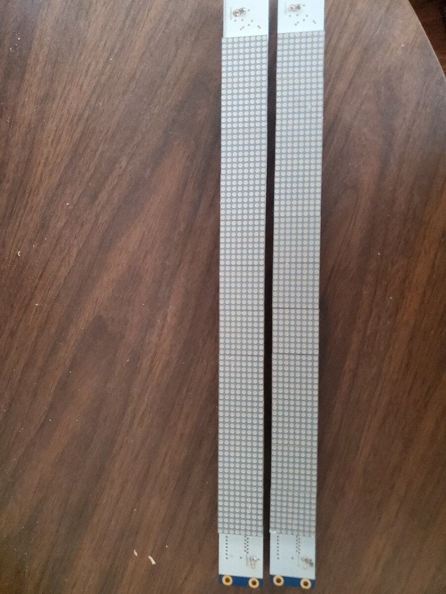 Set of 2, LED Bar Graph Display with driver board - Untested