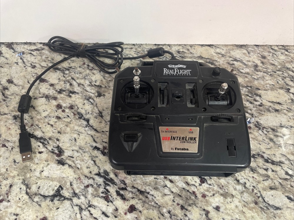Futaba Great Planes RC Real Flight Simulator InterLink Elite Controller USB WORK