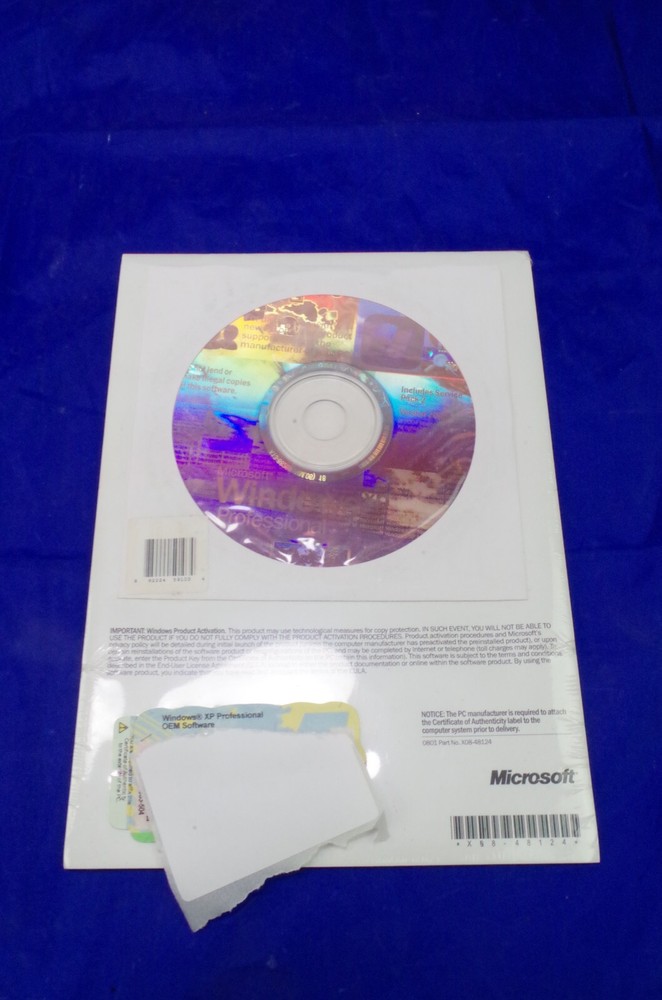 MICROSOFT WINDOWS XP PROFESSIONAL w/SP2 FULL OPERATING SYSTEM MS WIN PRO 32 Bit