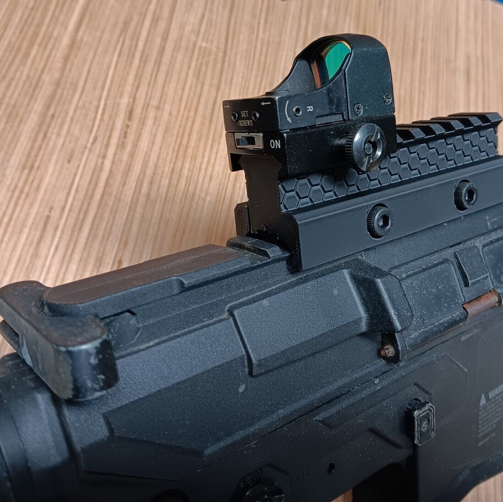 Airsoft Riser Picatinny Rail Mount , 100mm Length , ABS Plastic