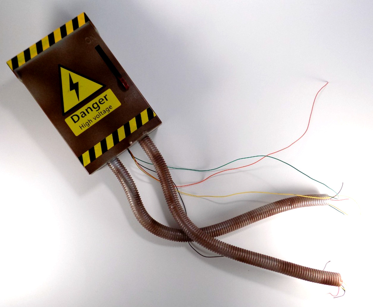 Spirit Halloween High Voltage Electric Box Prop AS IS NOT WORKING