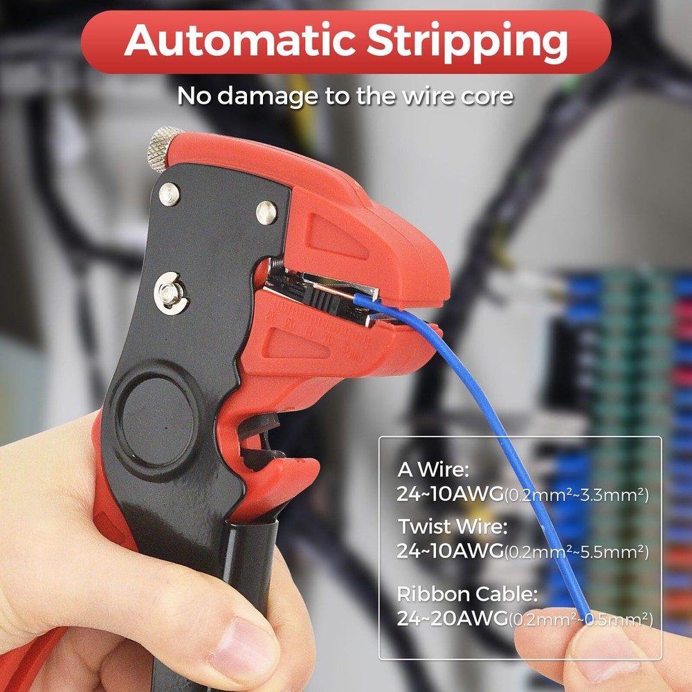 KAIWEETS Automatic Wire Stripper and Cutter 2 in 1 Wire Stripper Tool