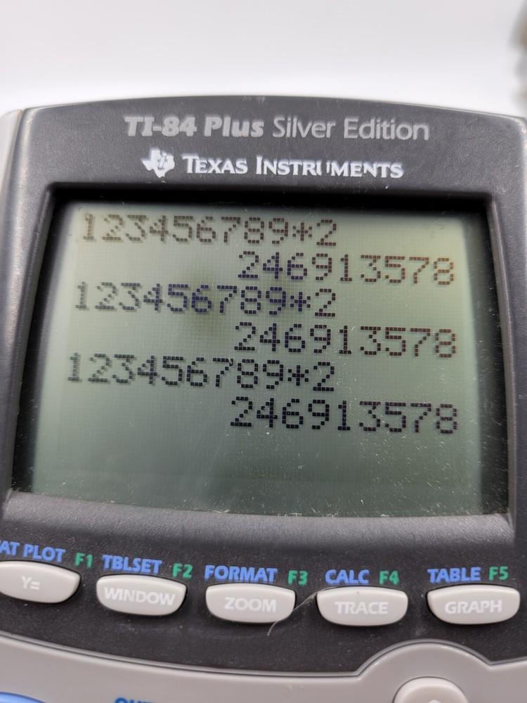 Texas Instruments TI-84 Plus Graphing Calculator Silver Edition Tested Read
