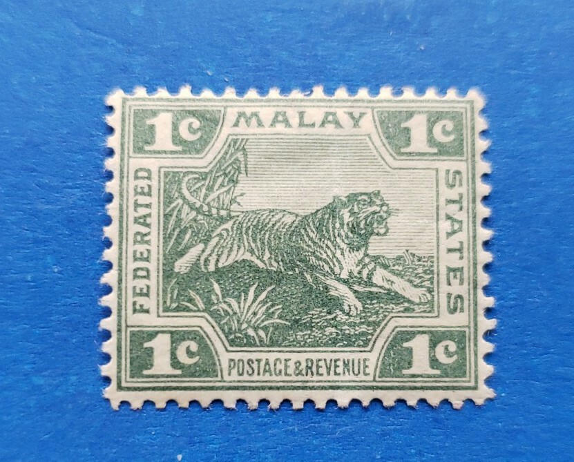 Malaya Stamp, Scott 38 MLH