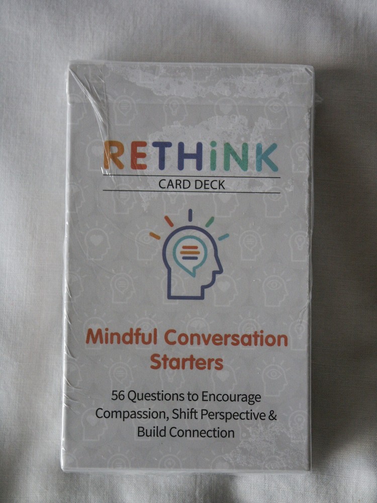 Rethink Card Deck Mindful Conversation Starters 56 Questions Icebreakers New