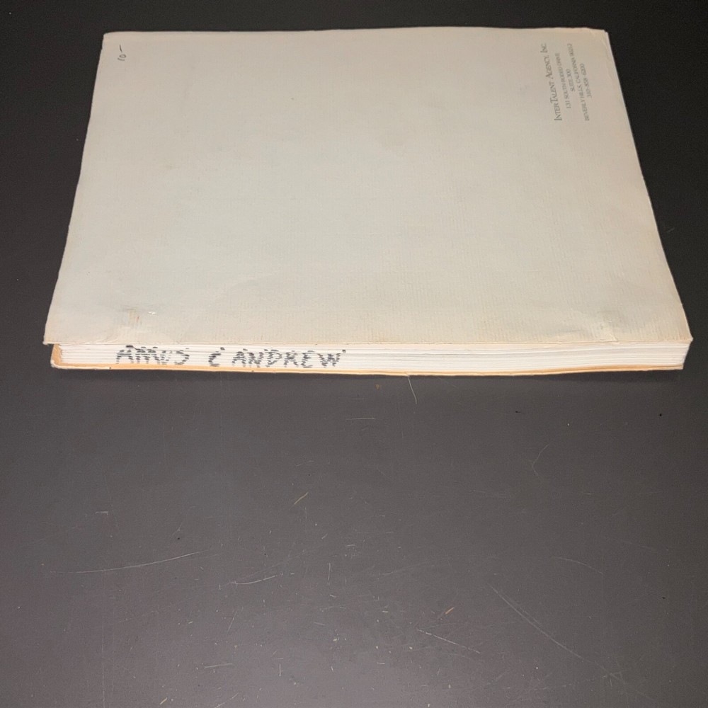 AMOS & ANDREW (12/91) Cage & Jackson / Agency Script + COA!