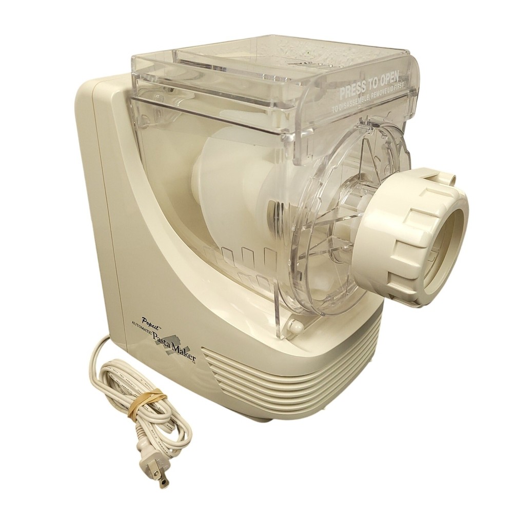 Ronco Popeil P400 Automatic Pasta Maker Machine Electric Noodle Maker White