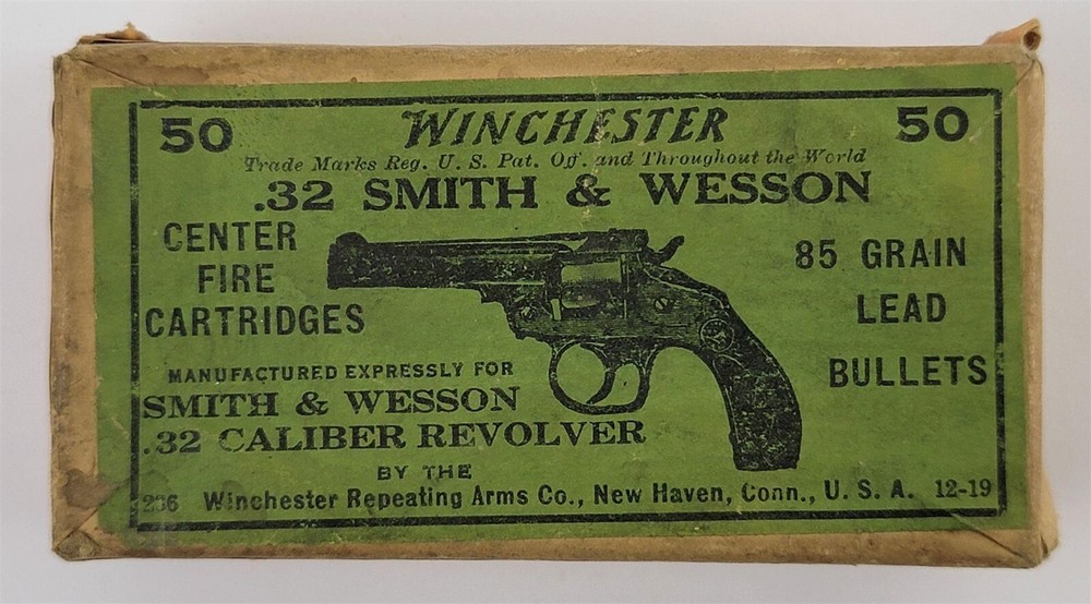 Winchester .32 Smith & Wesson Empty 2pc Box