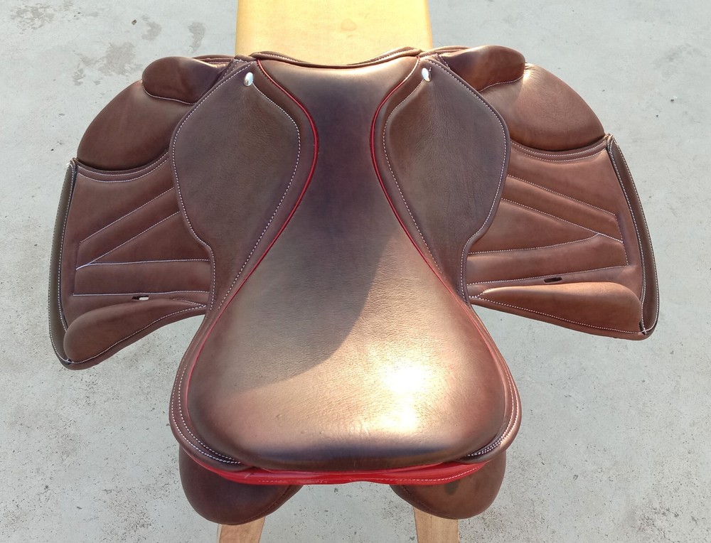 Leather Jumping/Close contact, Monoflap Changeable Gullets Saddle