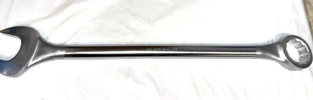 WRIGHT 1168 2-1/8 12PT combination wrench satin