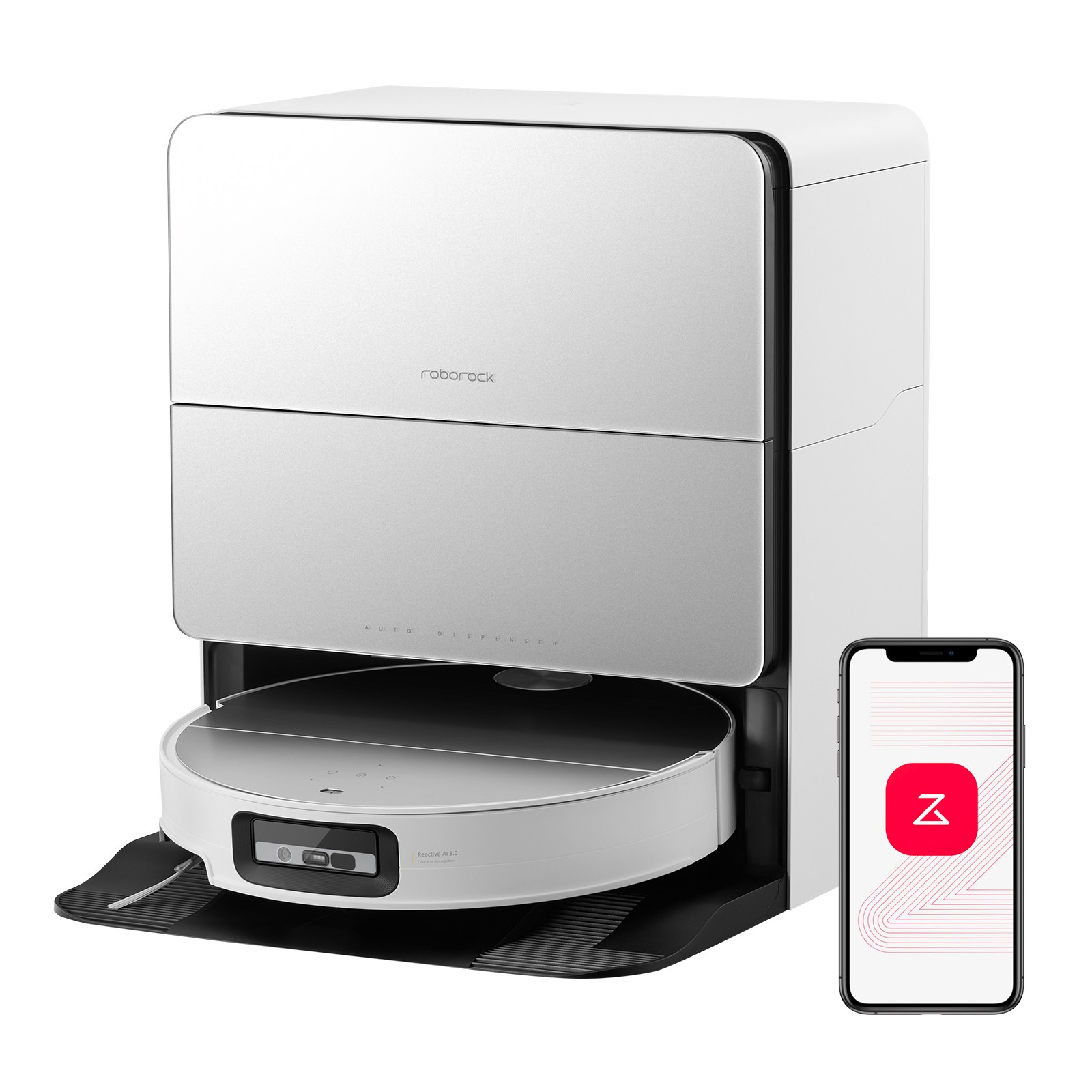 Roborock Saros 10 Robot Vacuum,22000Pa,AI Obstacle Avoidance,Heat-Wash & Dry Mop