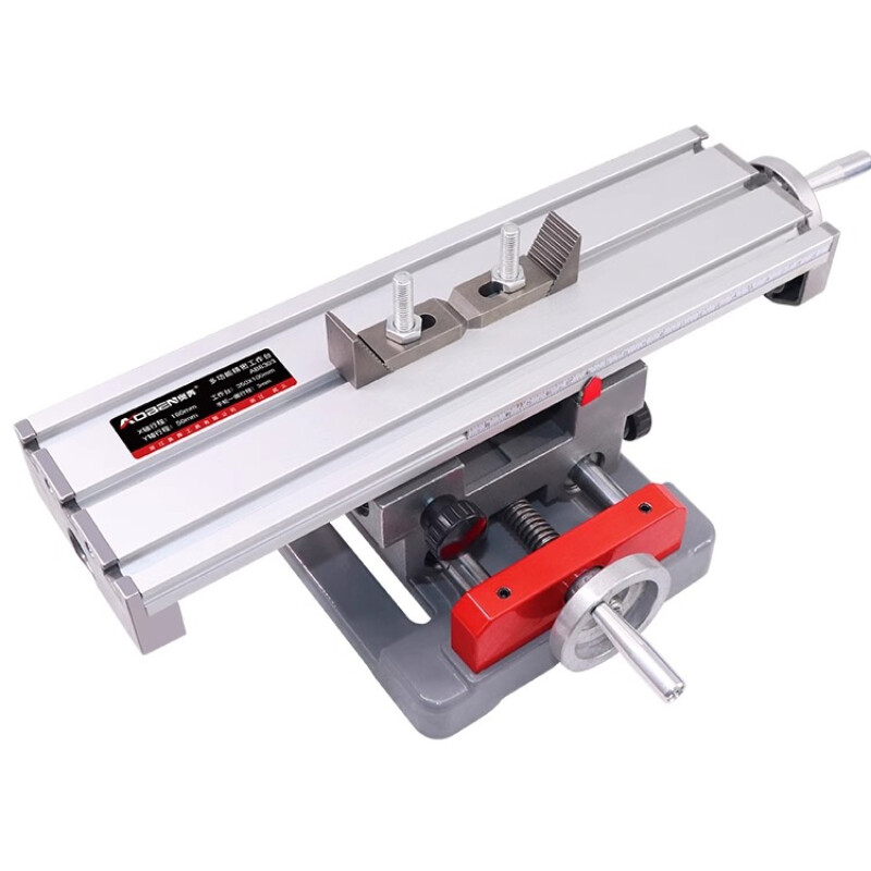 Cross Multifunctional Workbench Table Drill Stand Mobile Sliding Table