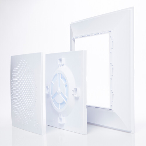 Bathroom ceiling Ventilation Backdraft air Damper AirScape with bigger bracket