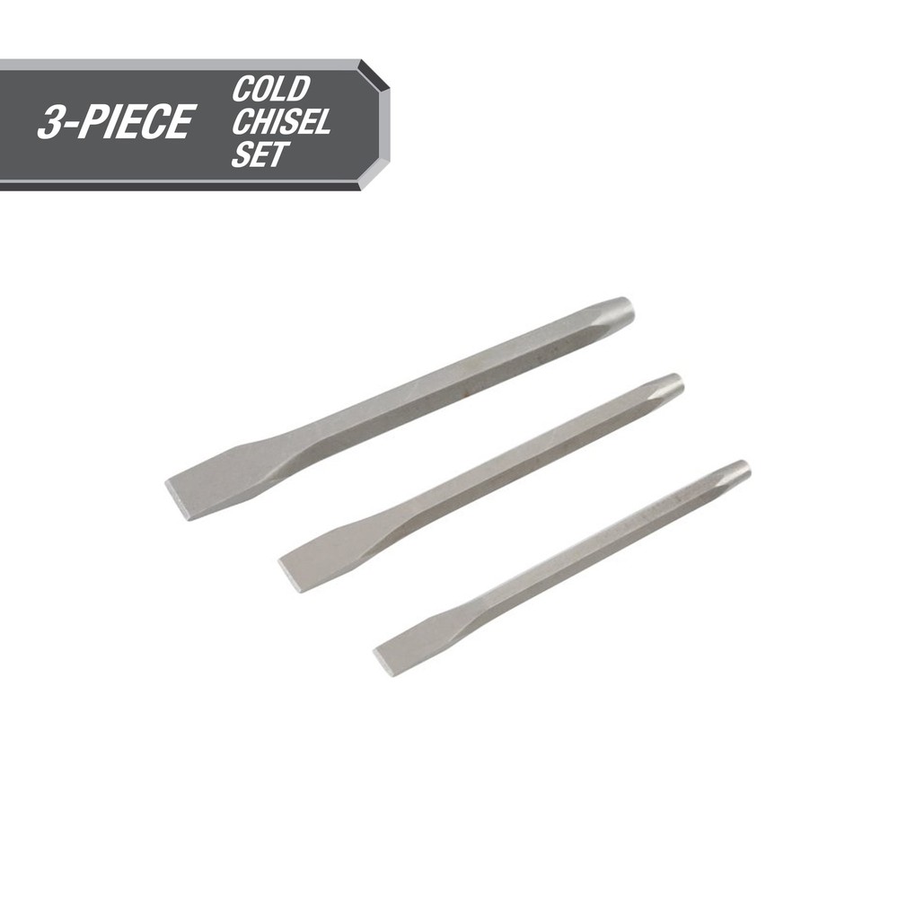 Hyper Tough 3-Piece Heavy Duty Cold Chisel Set, 4031 New Updates