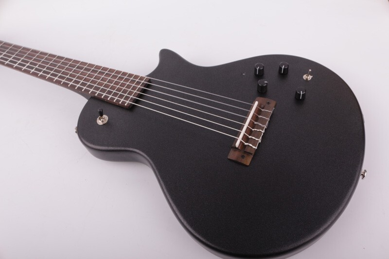 electric classical classic guitar nylon string travel portable built in effect