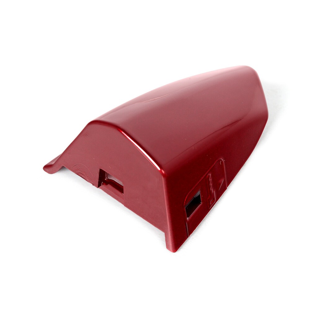 For 2015-2022 Mustang Left Side Driver Door Handle Key Lock Cover Bezel Ruby Red