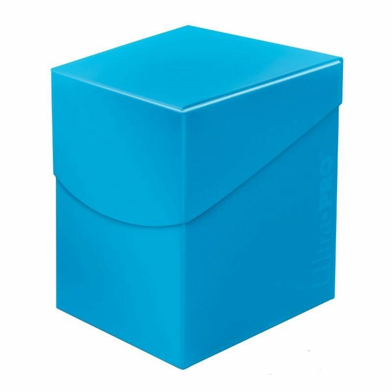 Ultra Pro Eclipse PRO 100+ Deck Box SKY BLUE Locking Lid w/ 1 Card Divider
