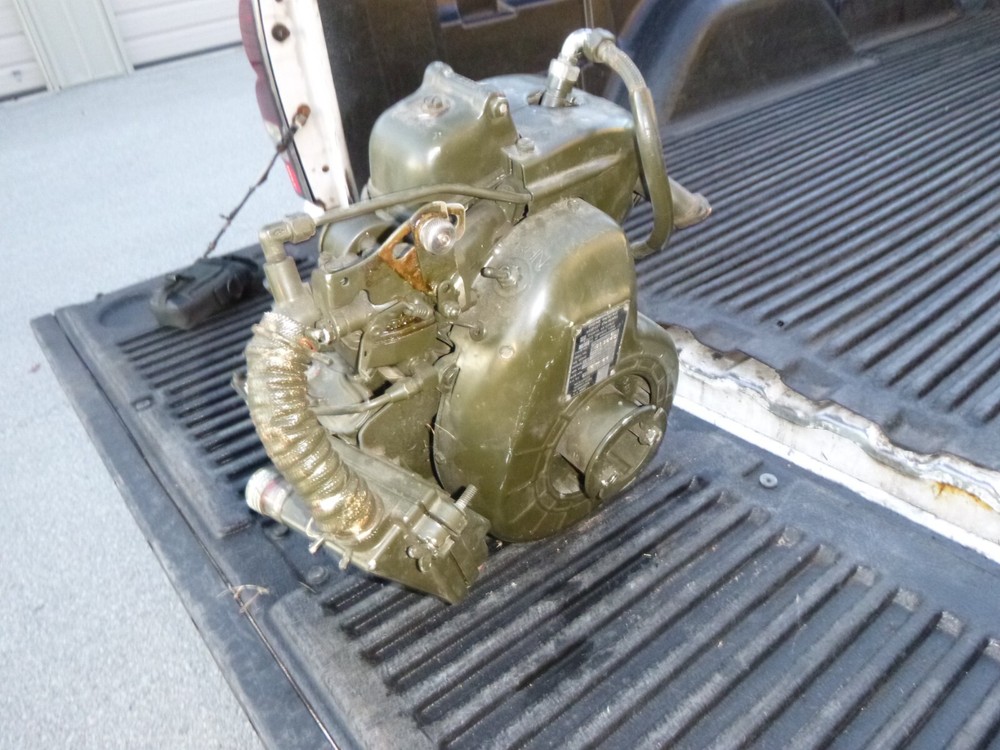 US Army Corps of Engineers military 4-cycle motor engine, complete