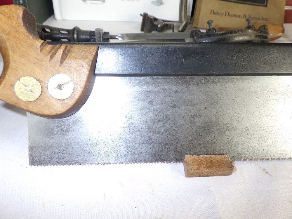 Nurse & Co. 9" back Saw, 14 ppi Cross Cut, Split Nuts, Sharpened, Inv 458