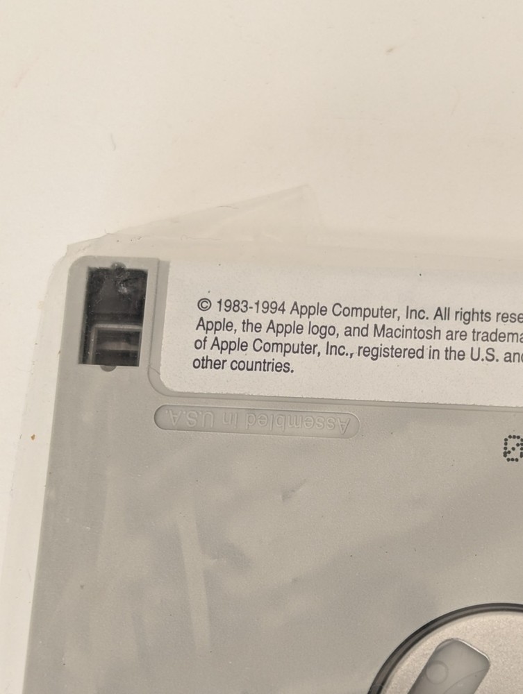 Sealed NOS 4-Disk Set Macintosh System 7.5 Installations Disks Vtg Computing