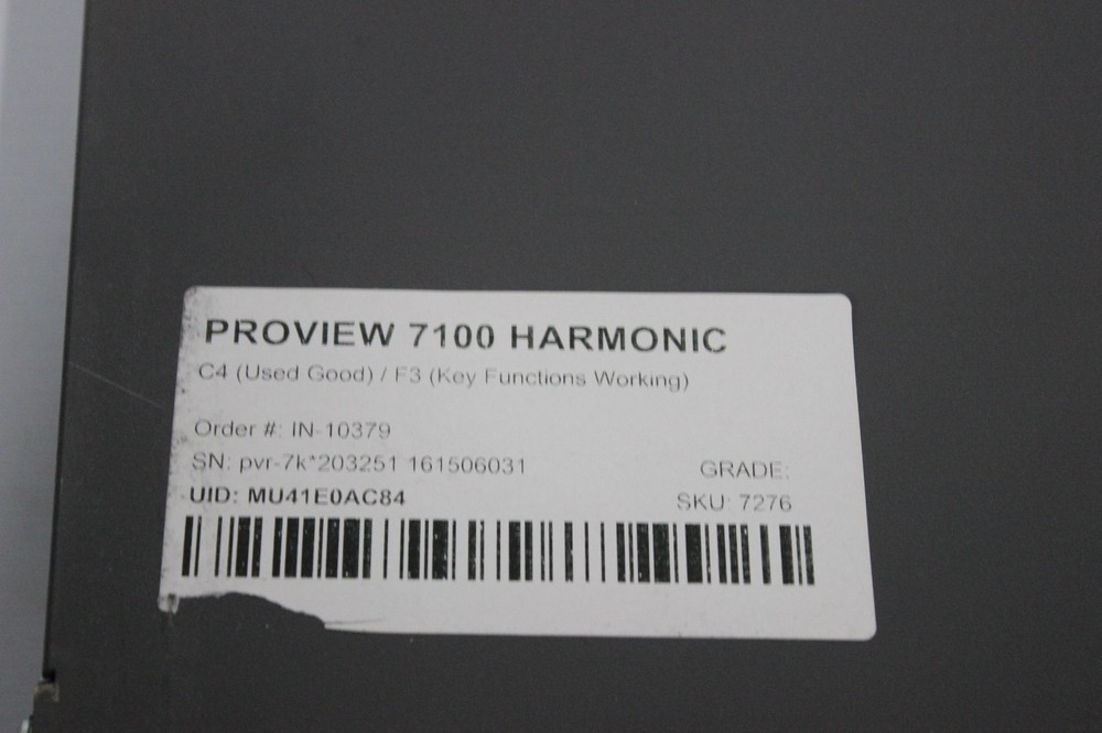 HARMONIC ProView-7100 RF 1 input HD Multifunctional Integrated Receiver Decoder