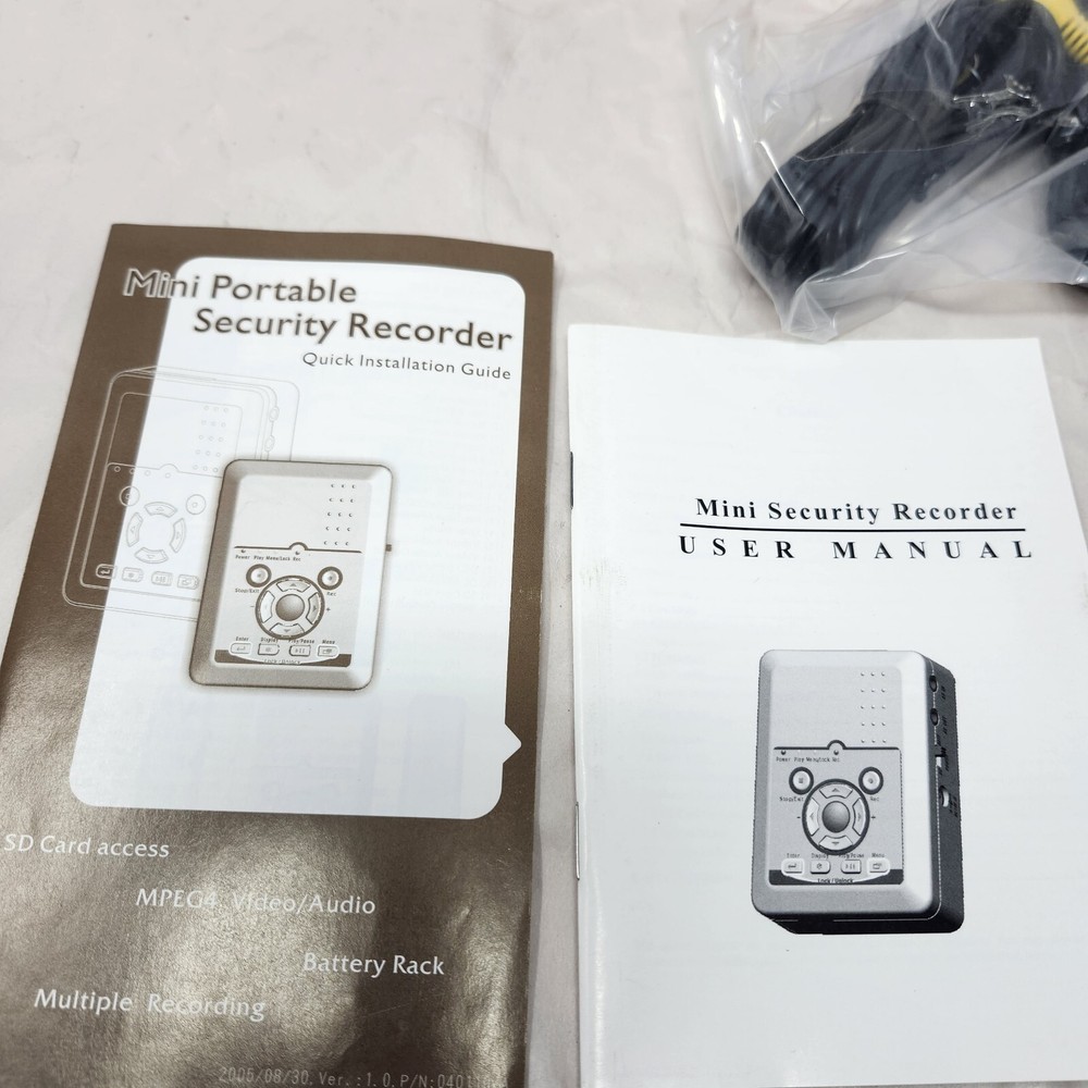 Secumate Mini Portable Security Recorder Tested and Working Open Box