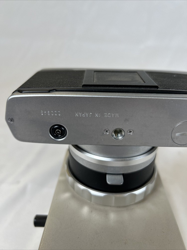 Vintage Olympus Microscope Camera And Adapter