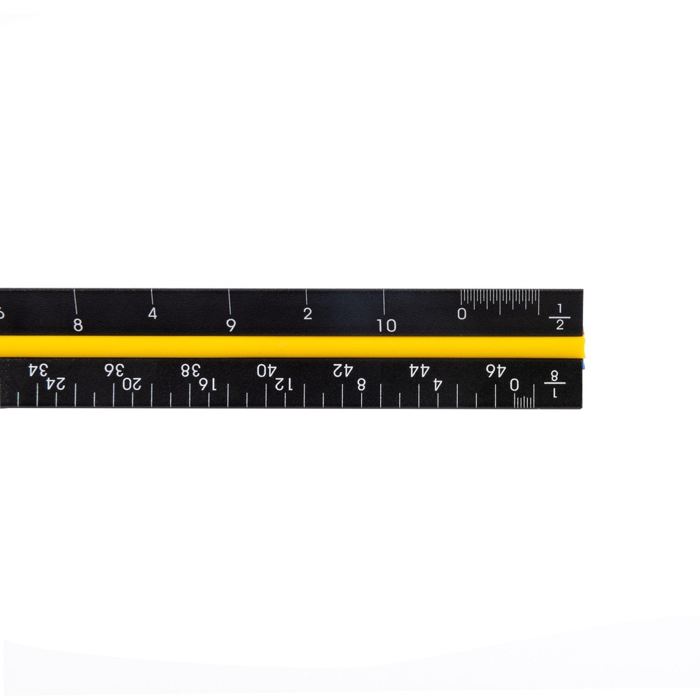 12 Inch 3-Sided Ruler Drafting Ruler Perfect for Architects Engineering