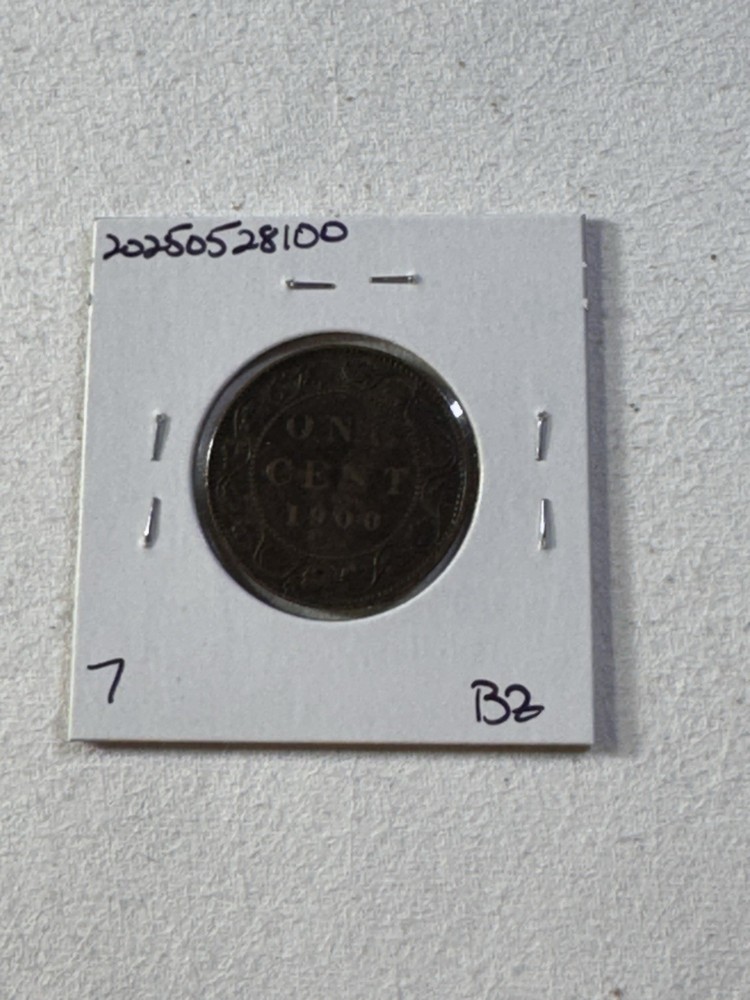 1900-H Canada Large Cent Bronze Coin